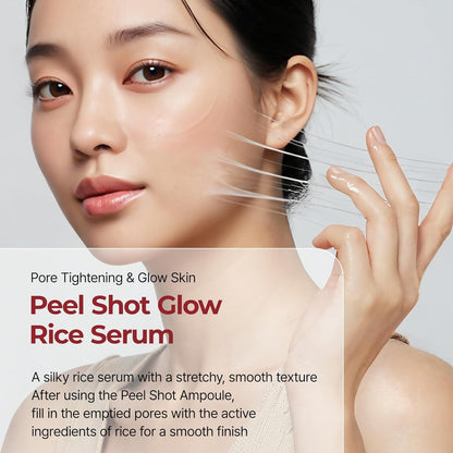 Dr.Melaxin Peel Shot Glow Rice PDRN Serum Facial Skin Care Smooth Texture For Pore Care Korean Skin Care