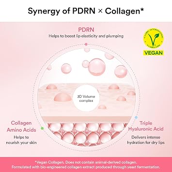 Abib PDRN Vegan Collagen Lip Mask Glazed Jelly 0.38 fl oz | Korean Lip Butter Balm Overnight Sleeping Mask Hydrating Care Moisturizer Treatment for Flakey, Dry Lips