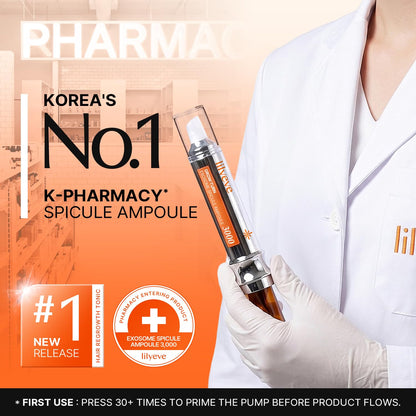 lilyeve GROWTURN Exosome Spicule Ampoule 3000, for Hair Growth