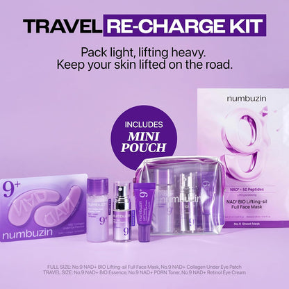 numbuzin No.9 NAD+ Peptides Essentials Travel Kit, Mini Size Essentials