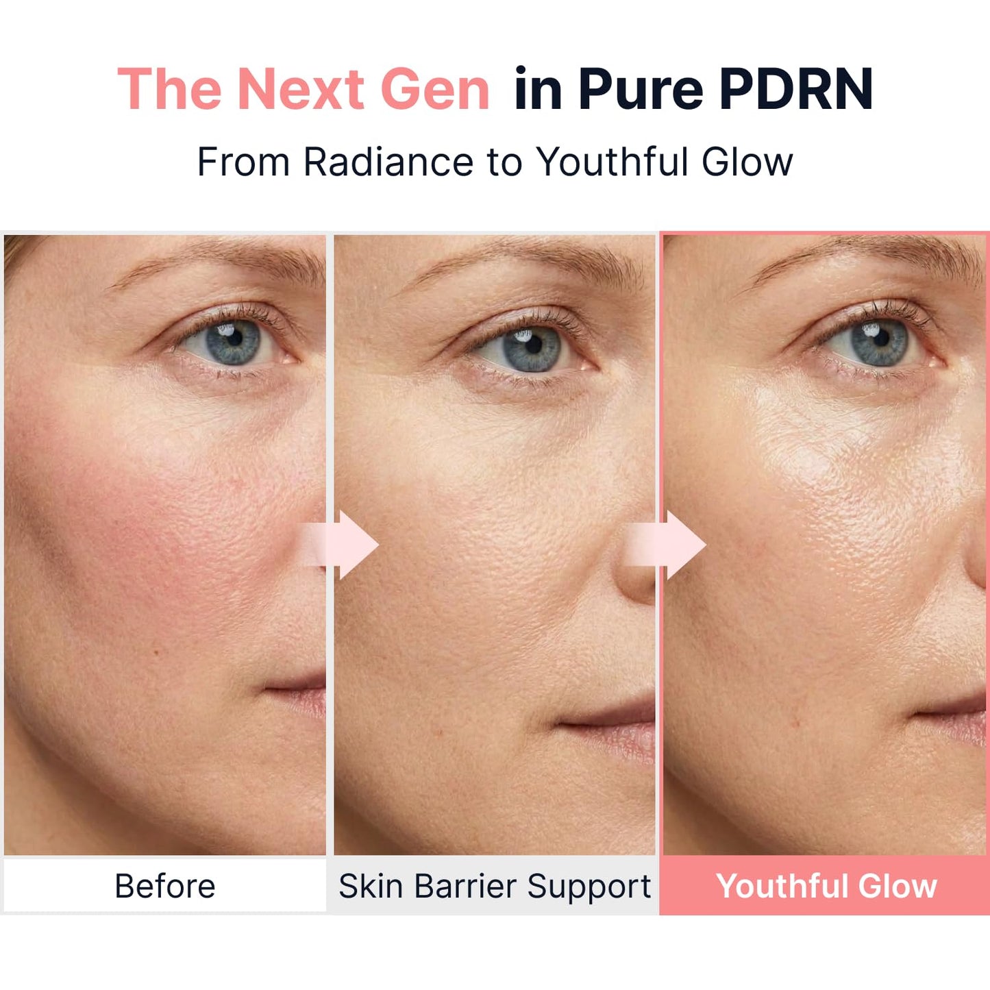 SUNGBOON EDITOR Glow Intensive PDRN Ampoule, Copper Peptides & Vitamin B12 Serum for Face with Collagen & Multi Peptides & 10 Hyaluronic Acids | Korean Skincare Serum