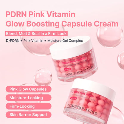 SUNGBOON EDITOR Pink PDRN Vitamin Capsule Cream, Vitamin B12