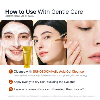 SUNGBOON EDITOR Kojic Acid Peel Shot Serum, Dark Spot Care