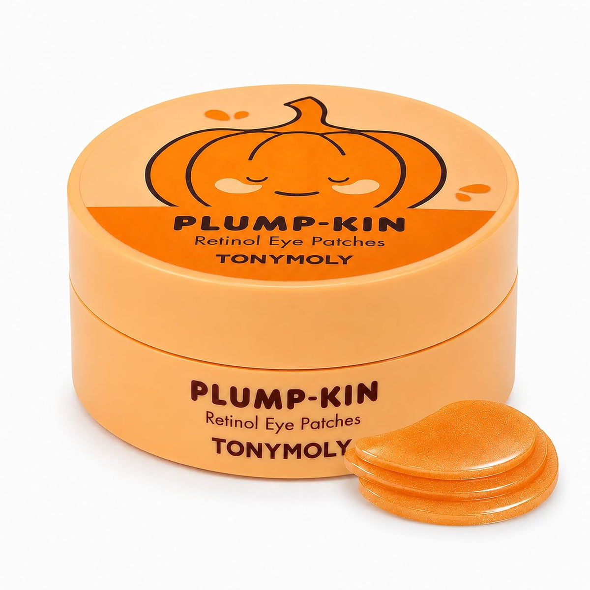 TONYMOLY Plump-kin Pumpkin Retinol Under Eye Patch, Dark Circles, 30 Pairs