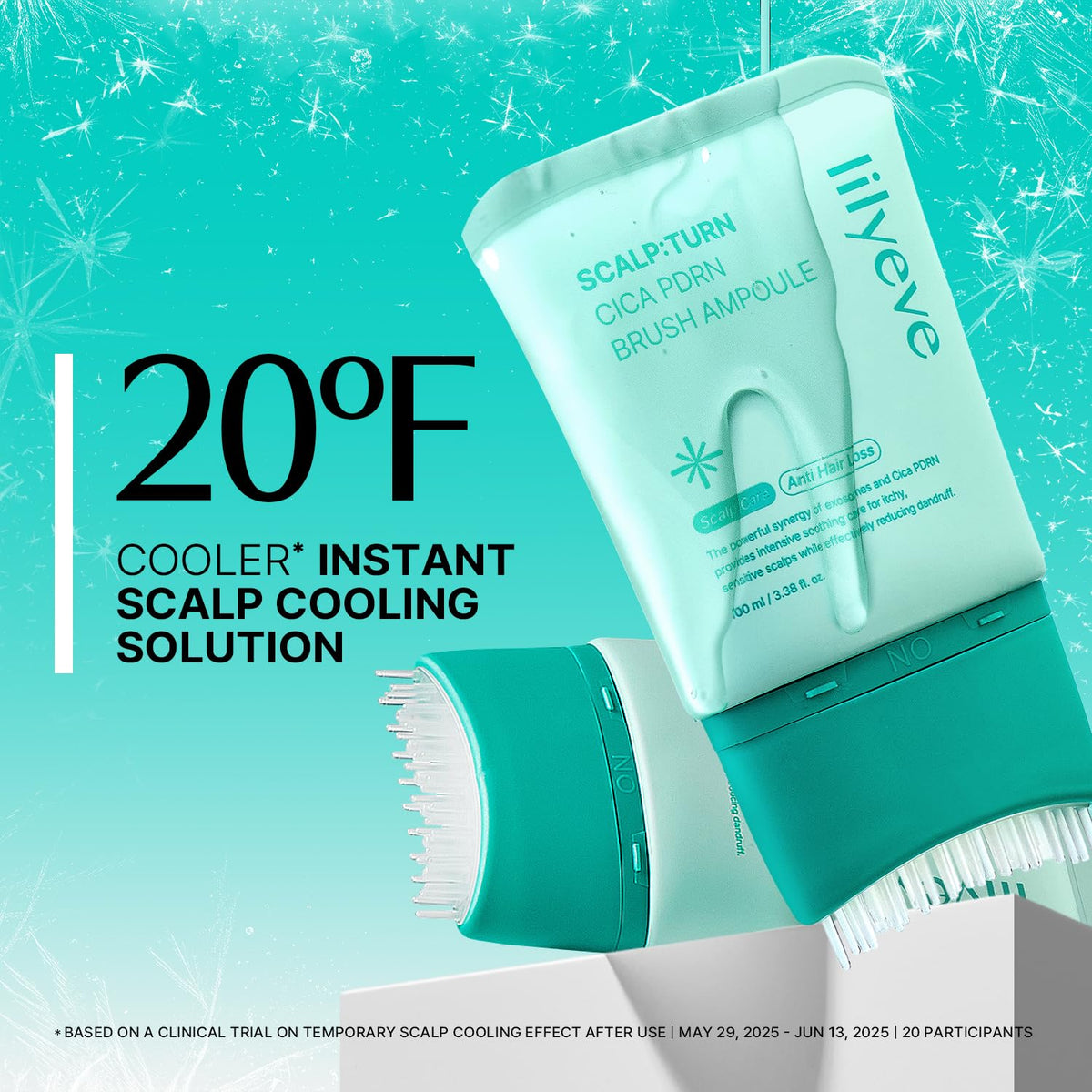 lilyeve SCALPTURN Cica PDRN Scalp Serum with Built-In Brush