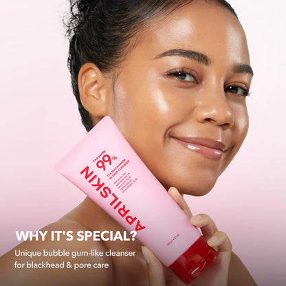 APRILSKIN TXA Niacinamide 99 Pore Care Pink Bubble Gum Deep Cleanser | 99% High-Purity TXA+Niacinamide | All-in-One Cleanser: Deep Cleansing, Blackhead Care, Pore Care, Moisturizing