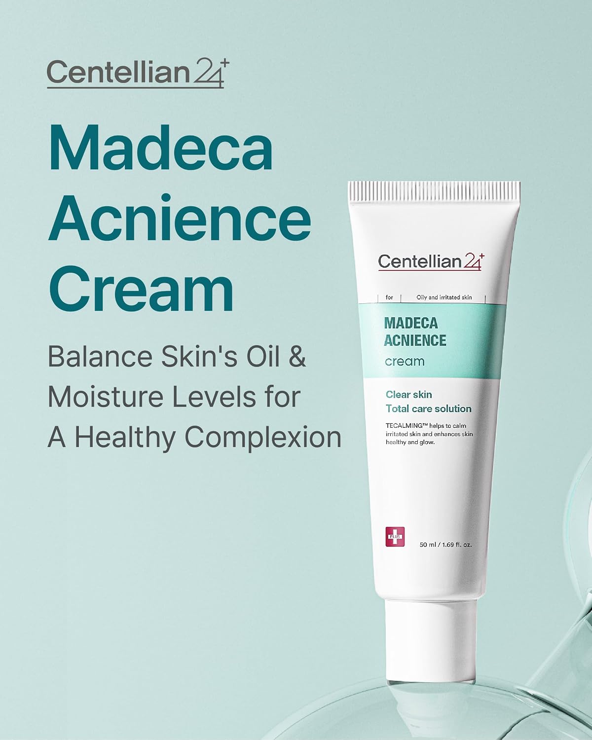 CENTELLIAN 24 Madeca Acnience Cream - Revitalizing & Hydrating Blemish Care Cream, Balances Oil & Moisture, Non-Comedogenic, Low Irritation, Korean Skin Care. Centella Asiatica Extract