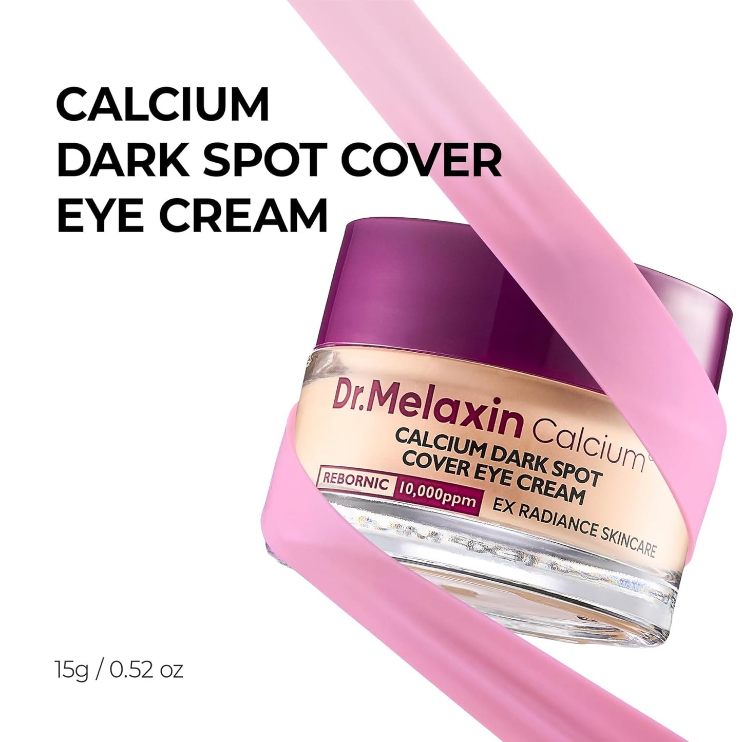 Dr.Melaxin Calcium Dark Spot Eye Cream – Niacinamide & Calcium Gluconate Eye Cream for Dark Circles, Under Eye Bags & Sagging | Hydrolyzed Elastin EX Volume Firming | Korean Eye Cream