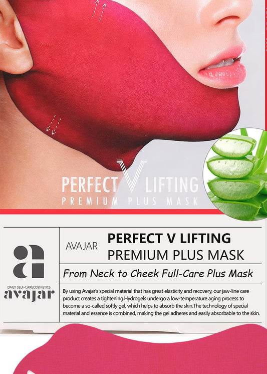 V-Line Lifting Mask – Reduce Double Chin, Firm & Tighten, 1 pack (2 mask), Jawline Mask with Volufiline™ & Bodyfit™, Hyaluronic Acid & Aloe