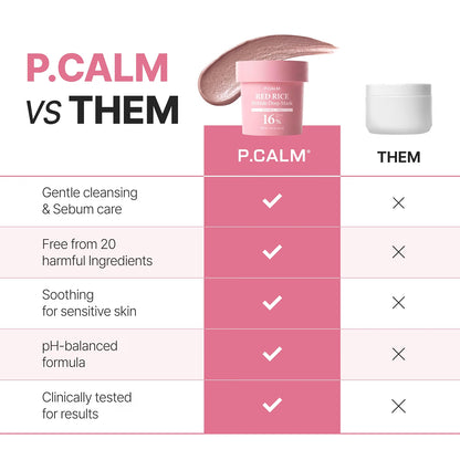 P.CALM Red Rice Bubble Deep Mask