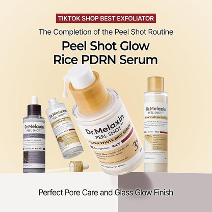 Dr.Melaxin Peel Shot Glow Rice PDRN Serum Facial Skin Care Smooth Texture For Pore Care Korean Skin Care