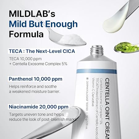 Centella Oint Cream | Facial Cream for Troubled & Sensitive Skin with TECA, Niacinamide, Centella Exosome