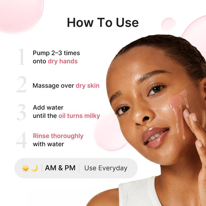 Medicube Cleansing Oil PDRN Mild for Uneven Tone Care, PDRN Watery Cleanser for Pore & Sebum Care, Waterproof Makeup & SPF Remover, Low irritation, Korean Skin Care