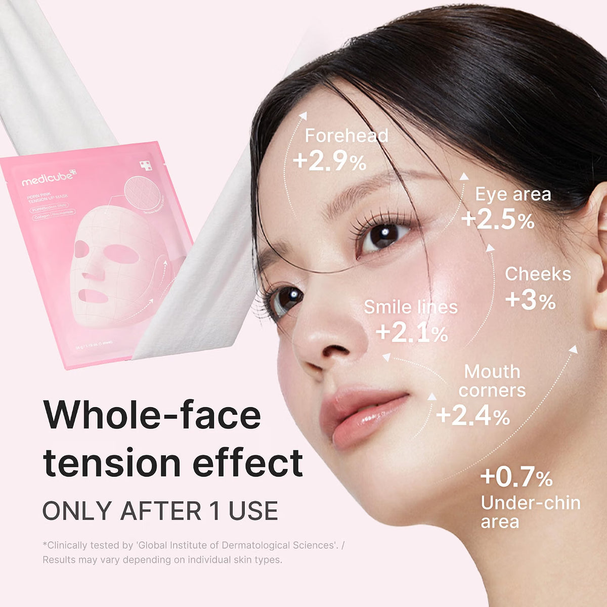 Medicube PDRN Pink Tension Up Sheet Mask (1 Mask)