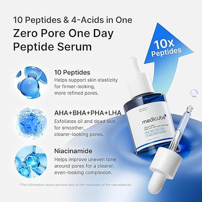 medicube Zero Pore One Day 10 Peptide Serum | Pore Refining & Oil Balancing Serum