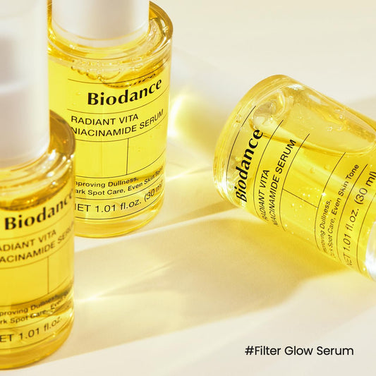 BIODANCE Radiant Vita Niacinamide Serum, for Even Tone Dark Spot Care with Vitamin C, Hydrating for Sensitive Skin, Filter Glow Serum, Korean Skin Care, Self Care Gifts for Women