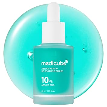 medicube Azelaic Acid 10 Soothing Serum Clarifying Serum - For Troubled & Oily-Prone Skin with B3 & B5, Korean Skincare, 1.01 fl oz