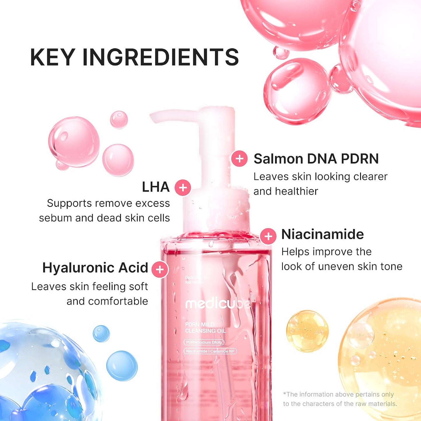 Medicube Cleansing Oil PDRN Mild for Uneven Tone Care, PDRN Watery Cleanser for Pore & Sebum Care, Waterproof Makeup & SPF Remover, Low irritation, Korean Skin Care