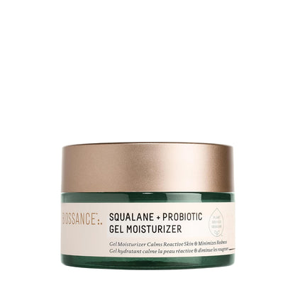 Biossance Squalane + Probiotic Balancing Face Gel Moisturizer - Advanced Formula for Oily & Acne-Prone Skin, Encapsulated Probiotics, Reduces Redness & Excess Oil, Soothes Sensitive Skin