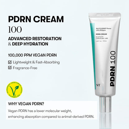 VT COSMETICS PDRN Cream 100 Nourishing & Restorative Moisturizer