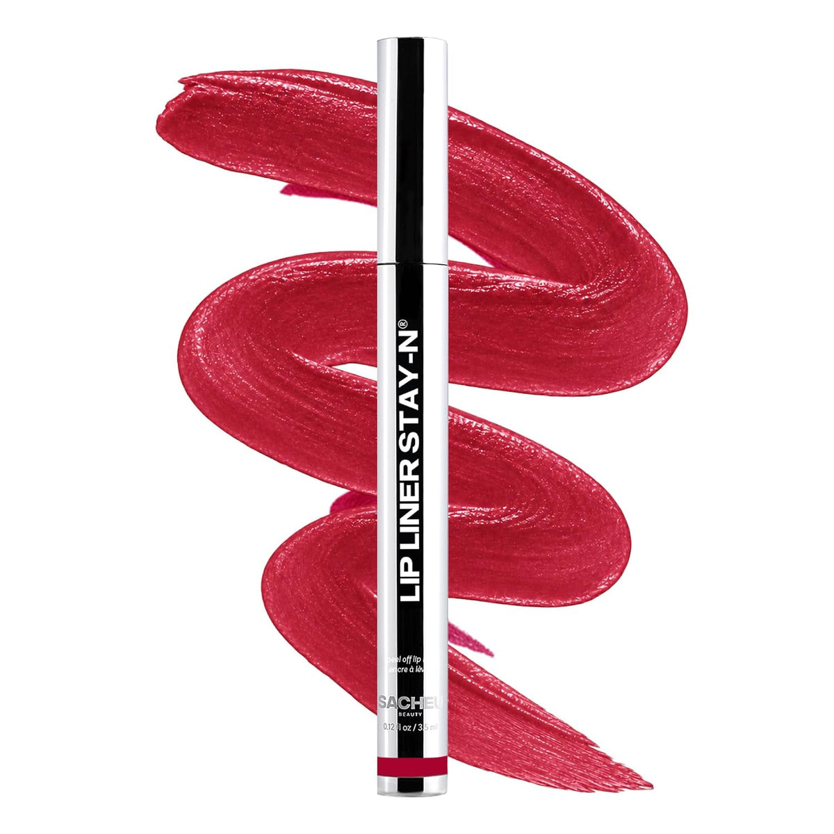 Sacheu Lip Liner STAY-N Peel Off Lip Stain, Longwear, getREDy 07