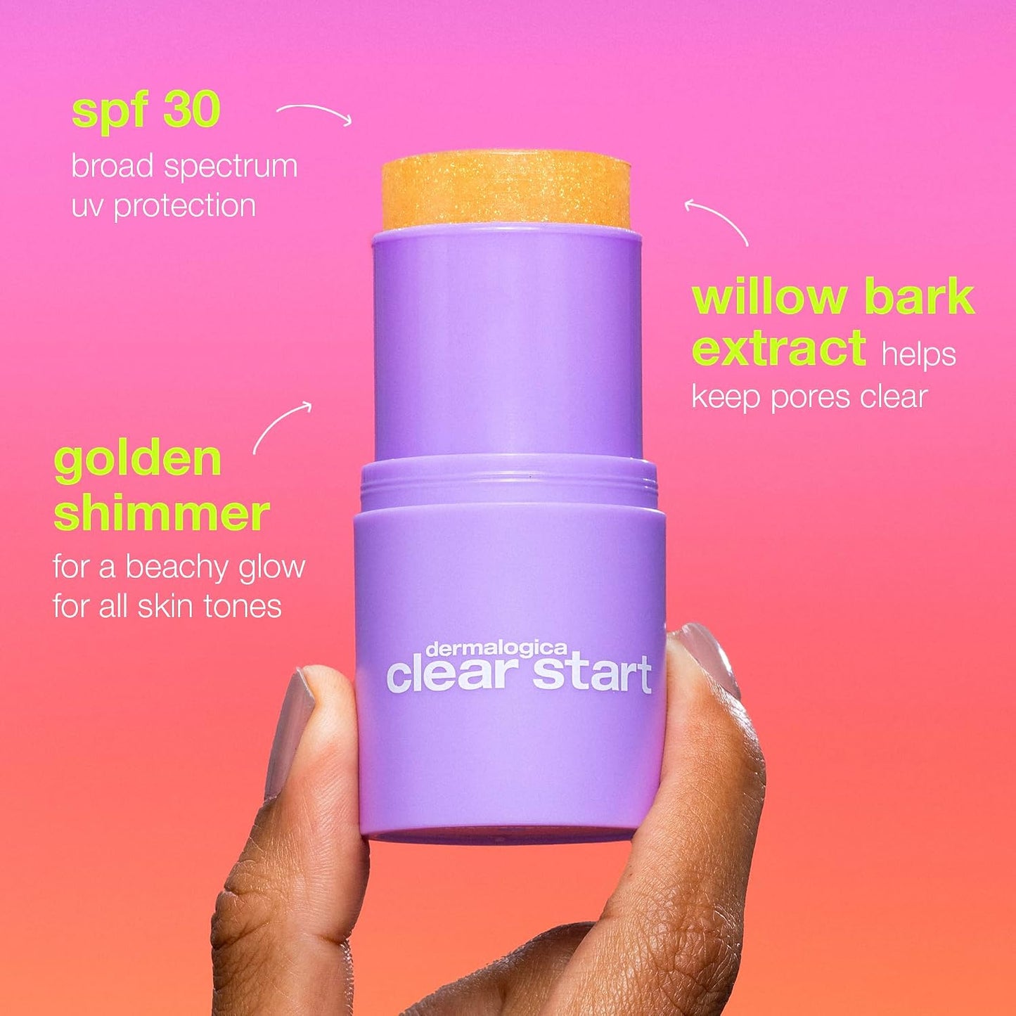 Dermalogica Clear Start Golden Hour Hydrating SPF 30 Sunscreen Stick