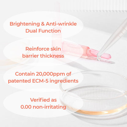 Dr.Melaxin Neck Tightening Ampoule – Firming & Lifting Ampoule for Neck Wrinkles & Sagging Skin, Necksphalt ECM Barrier Anti-Aging Korean Neck Care Treatment, 1.5ml×10ea
