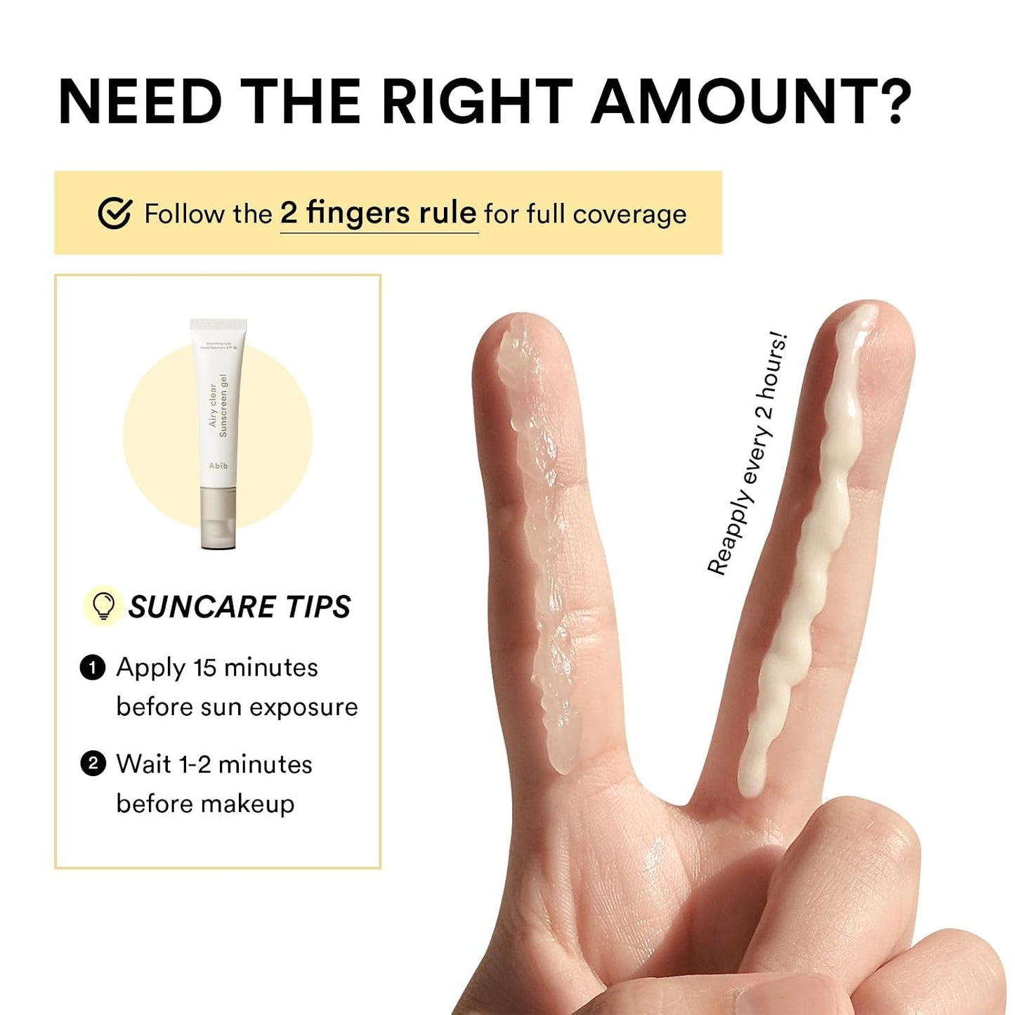 Abib Airy Clear Sunscreen Gel SPF 30, Semi-matte, Pore-smoothing Primer with SPF, Korean Suncreen with No White Cast, Suncare, Skincare