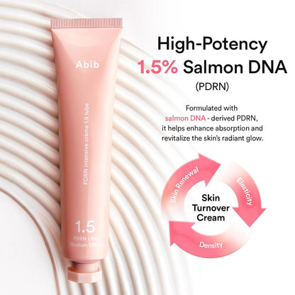 Abib PDRN Intensive Cream 1.5 Tube Salmon DNA PDRN Hydrating Moisturizer for Dull and Stressed Skin, Korean Skincare