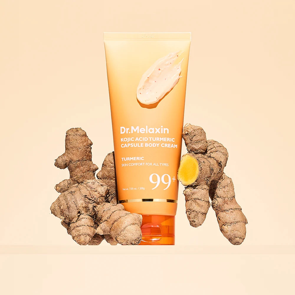 Dr. Melaxin Kojic and Turmeric Body Cream for Brightening and Evening Out Skin Toning - 200g