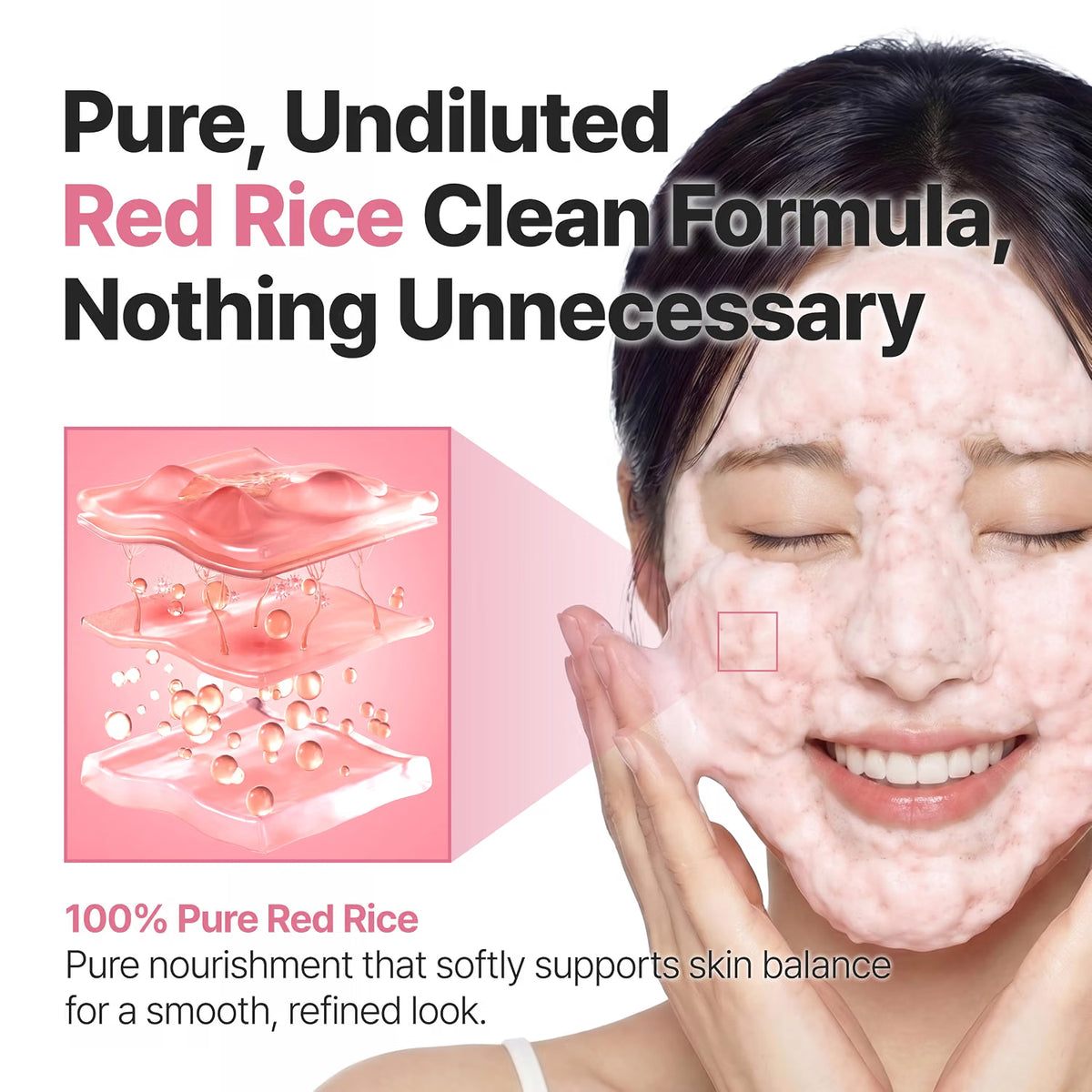 P.CALM Red Rice Bubble Deep Mask
