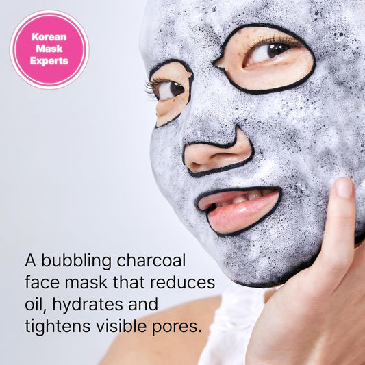 Dr.Jart+ Dermask Porecting Solution Korean Charcoal Face Mask, Sheet Mask for Oily Skin, Korean Skin Care
