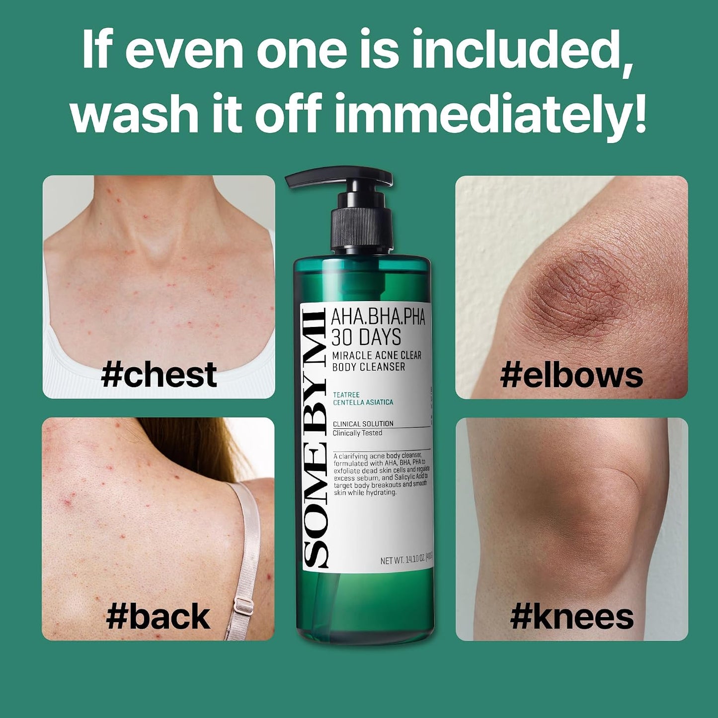 SOME BY MI AHA BHA PHA Acne Clear Body Wash- Tea Tree