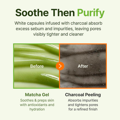 CENTELLIAN 24 Madeca Matcha Cleansing Set - Peeling Gel, Oil & Foam, Korean Skincare Trio with TECA and Centella to Purify, Exfoliate and Smooth for a Complete Facial Routine, 3 Pieces