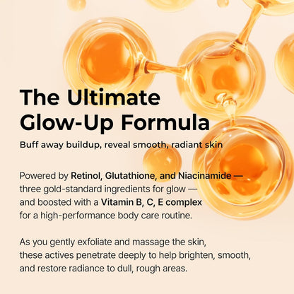 Dr.Melaxin Peel Shot Kojic Acid Turmeric Body Exfoliator Spray 6.76 fl.oz - AHA PHA Niacinamide Body Scrub for KP Bumps, Dark Spots, Uneven Skin Tone, Dead Skin, Korean Skin Care