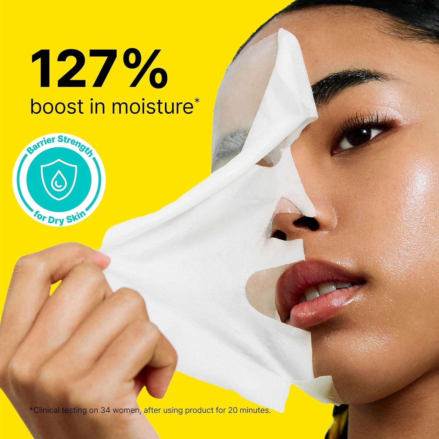Dr.Jart+ Ceramidin Skin Barrier Moisturizing Korean Face Mask Ceramide NP and Panthenol, Sheet Mask, Beauty Gifts for Women, Korean Skin Care