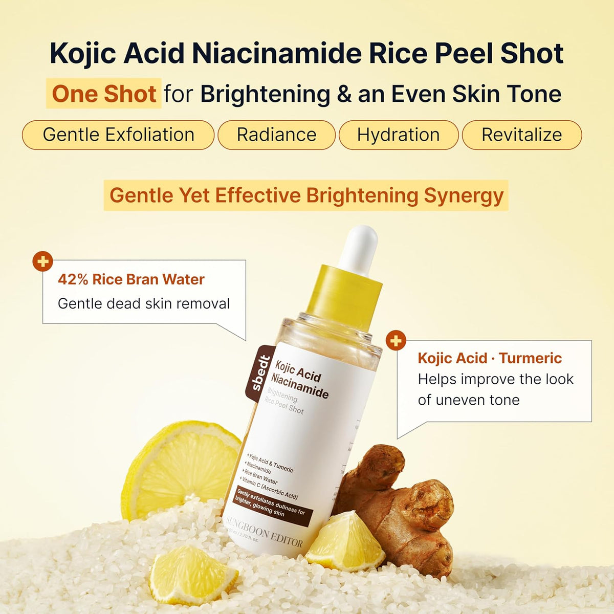 SUNGBOON EDITOR Kojic Acid Peel Shot Serum, Dark Spot Care