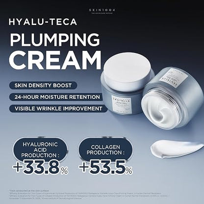 SKIN1004 Hyalu TECA Firming Cream, Face Moisturizer for Dewy, Plump Skin, Night Cream for Deep Hydration & Elasticity, Ceramide & Centella for Skin Barrier Support