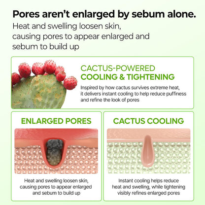 Dr.Melaxin Cactox Pore Relief Jelly Toner Pads – Cooling & De-Puffing Exfoliating Toner Pads for Enlarged Pores & Puffy Skin, Hydrating Korean Toner Pads with Cactus Extract & PHA, 60 Pads