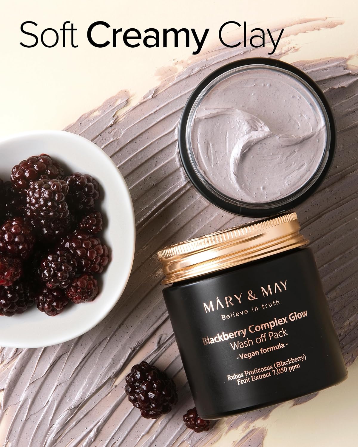 Mary&May Blackberry Glow Wash-Off Clay Mask