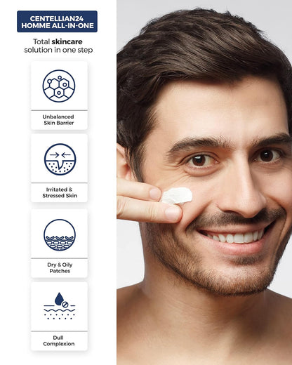 Centellian24 Madeca Homme All-in-One Moisture Essence - Soothing, Moisturizing, Smoothing. Multi-Functional Korean Total Skin Care for Men. Travel Essentials, TECA, Centella Asiatica