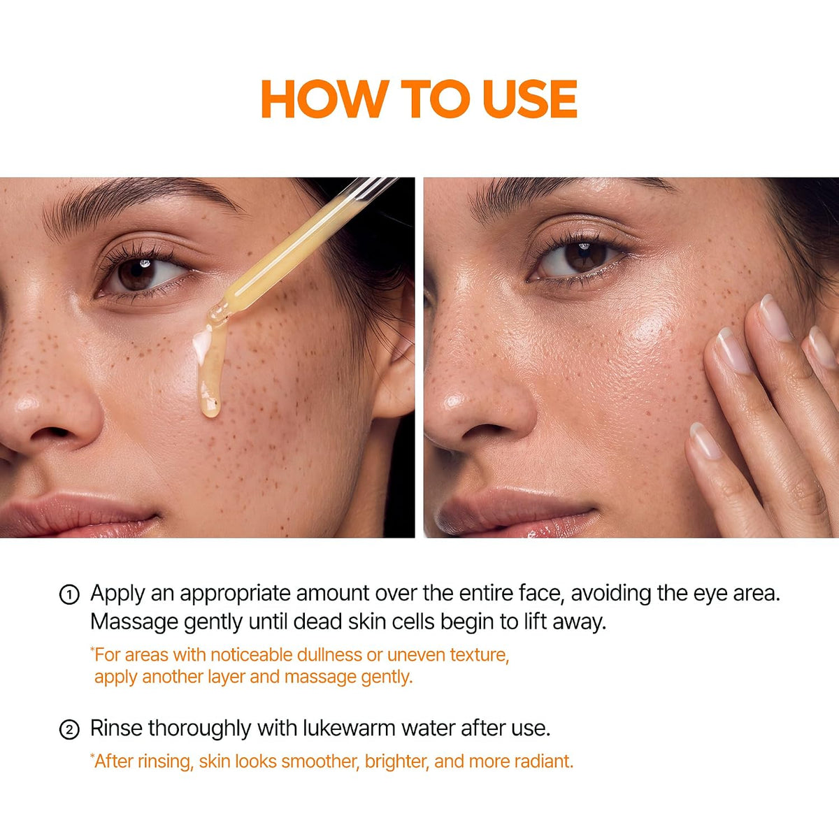 Dr.Melaxin Peel Shot Glow Rice Peeling Ampoule, Dead Skin Gentle Exfoliating Ampoule with Rice Water Extract, AHA BHA, Niacinamide, Daily Skin Texture Care, Korean Skincare