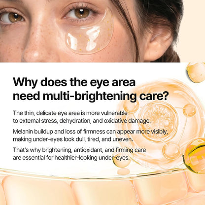 Dr.Melaxin TX Kojic Acid Retinal Eye Patch for Dark Circles and Puffiness, Radiance Capsule-Infused Anti-Aging Eye Mask for Wrinkles, K-Beauty Skincare