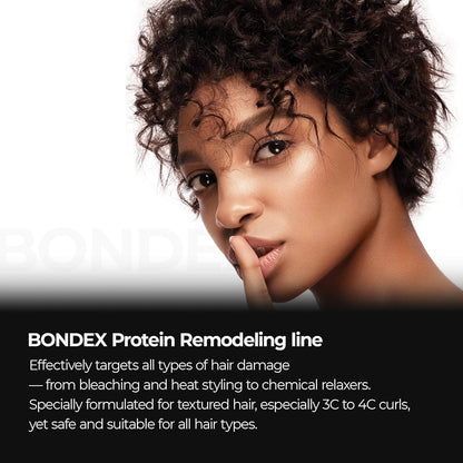 Dr.Melaxin Bondex Protein Bonding Remodeling Shampoo with Argan Oil, Strengthening Keratin & Peptides Bonder, Repair Hair
