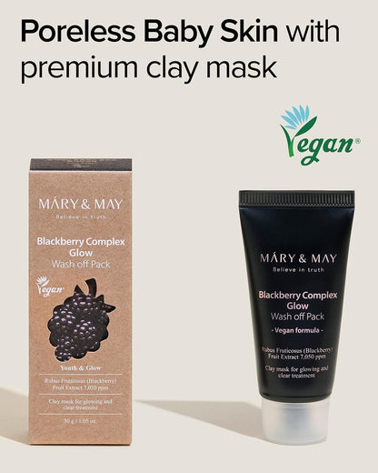 Mary&May Blackberry Glow Wash-Off Clay Mask