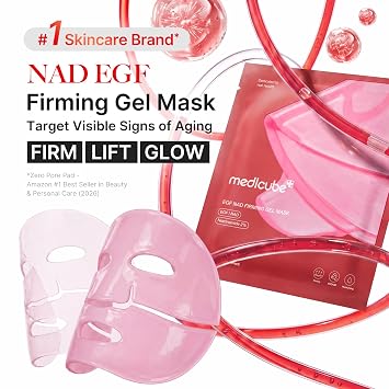 medicube Jelly Gel Mask with Firming NAD EGF Overnight Face Mask - Korean Skincare, 28g x 4ea Visit the medicube Store