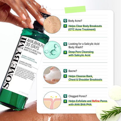 SOME BY MI AHA BHA PHA Acne Clear Body Wash- Tea Tree
