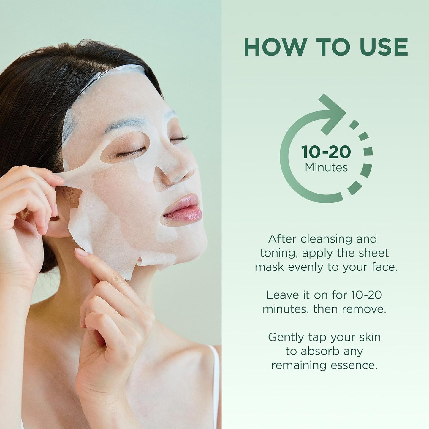 SKIN1004 Madagascar Centella Tea-Trica Relaxing Mask (1 mask), Face Mask Skincare for Oily & Blemish Prone Skin, Soothing & Calming Relief Care for Sebum & Impurities, Korean Skin Care
