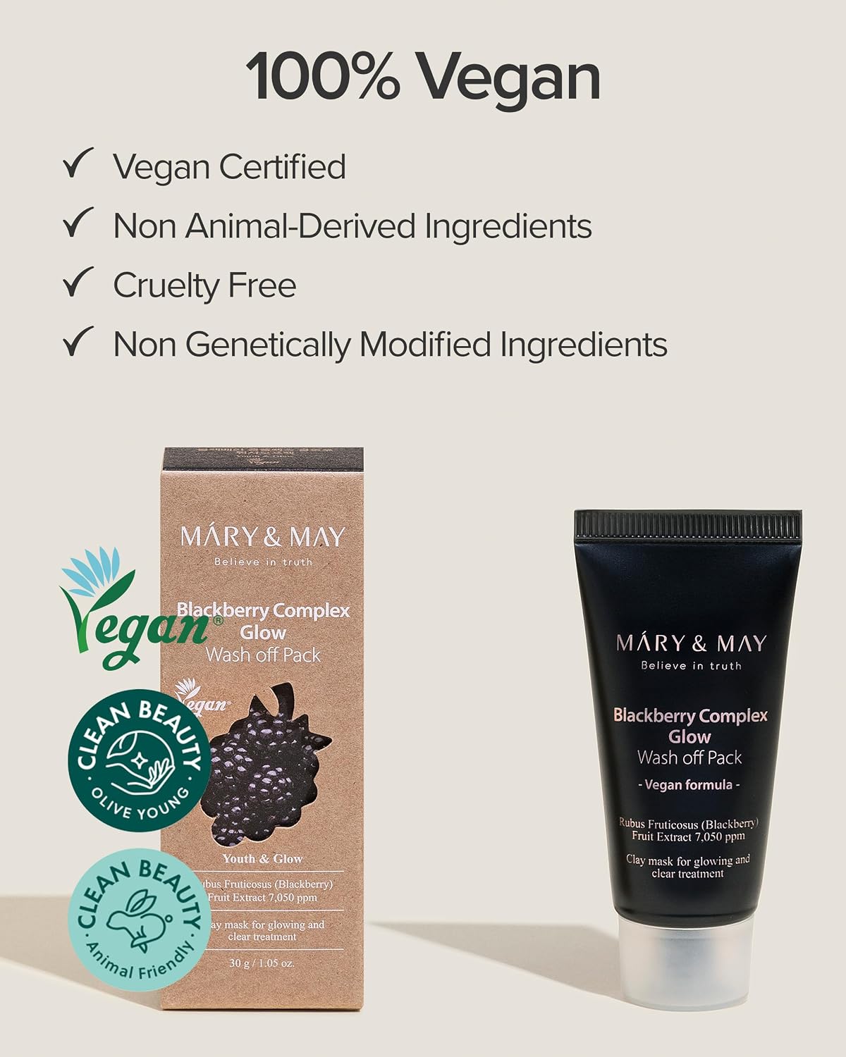 Mary&May Blackberry Glow Wash-Off Clay Mask