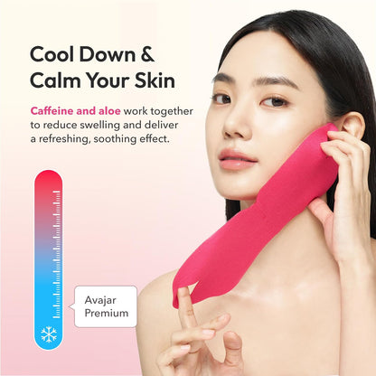 V-Line Lifting Mask – Reduce Double Chin, Firm & Tighten, 1 pack (2 mask), Jawline Mask with Volufiline™ & Bodyfit™, Hyaluronic Acid & Aloe